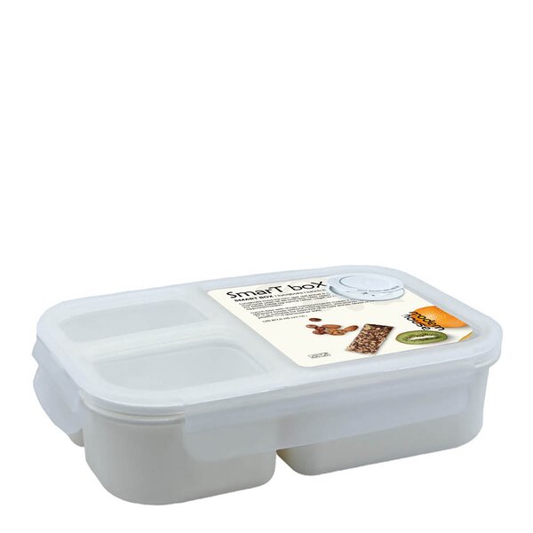 Smart box lunsjboks 1,5L hvit/klar