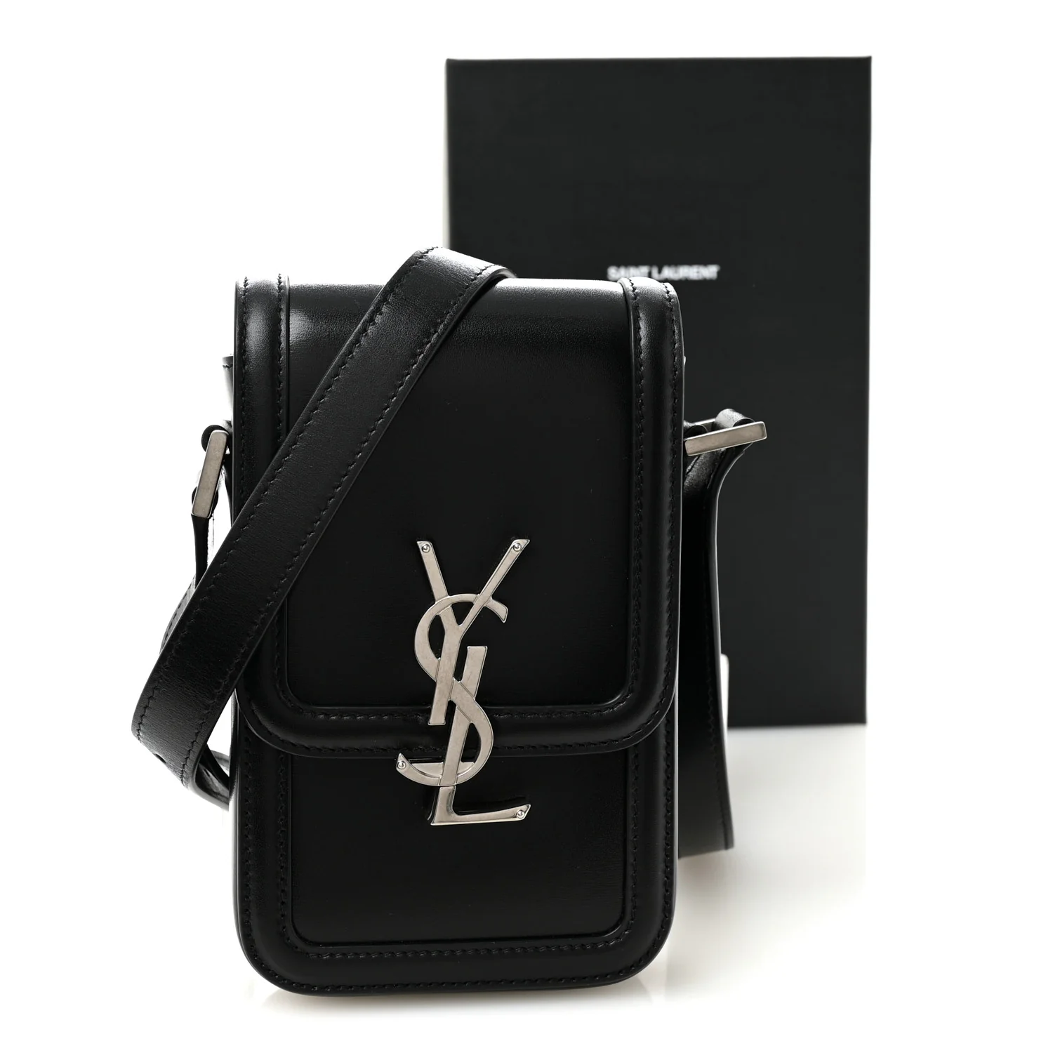 Smooth Calfskin Mini Solferino Satchel Black