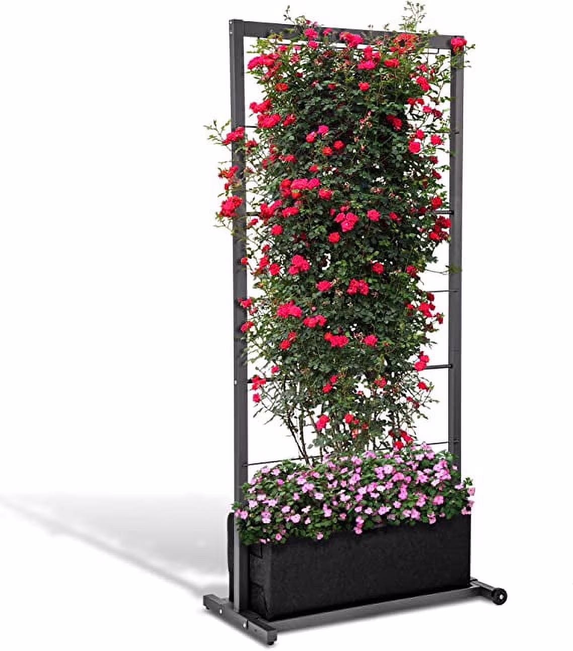 Outland Living Trellis Garden 31.3�?x 66�?Black Powder Coated Steel Vertical Trellis