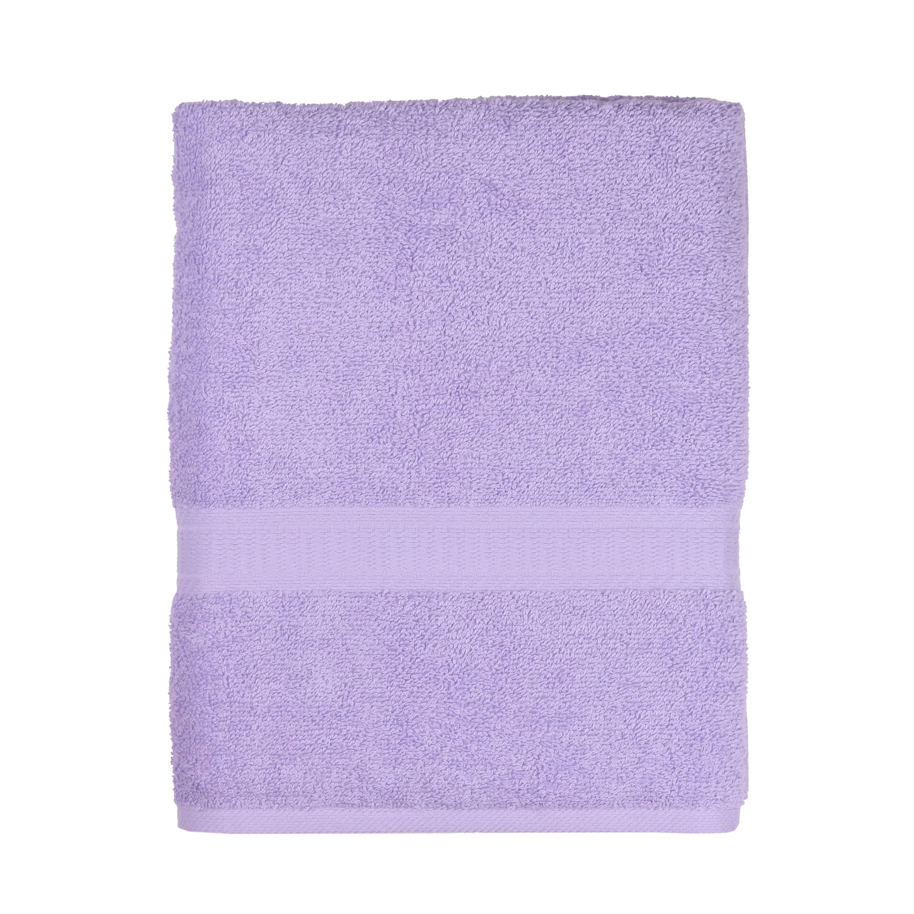 Mainstays Solid Bath Sheet, Lavender, Purple