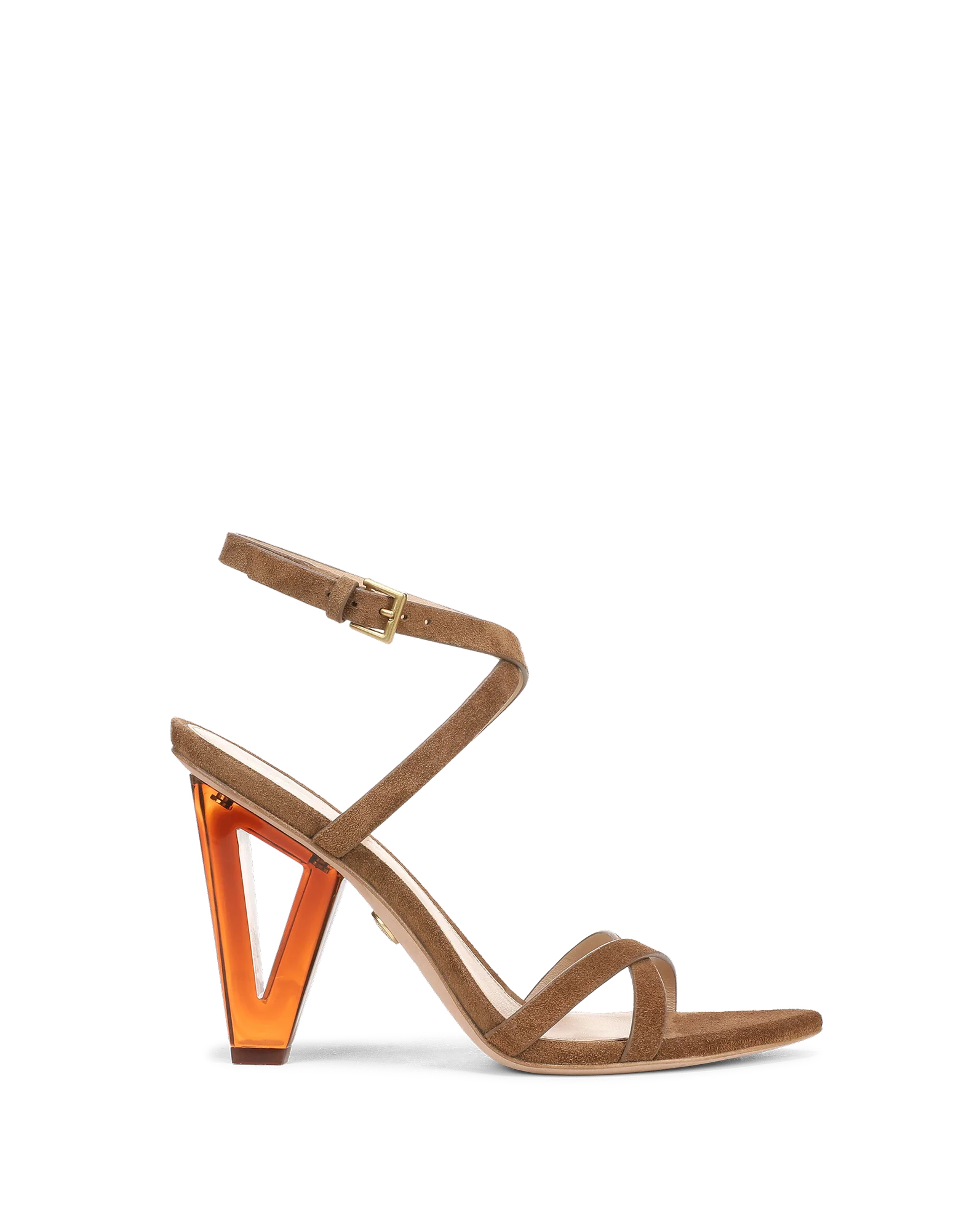 Lanaya Suede Ankle-Wrap Sandal