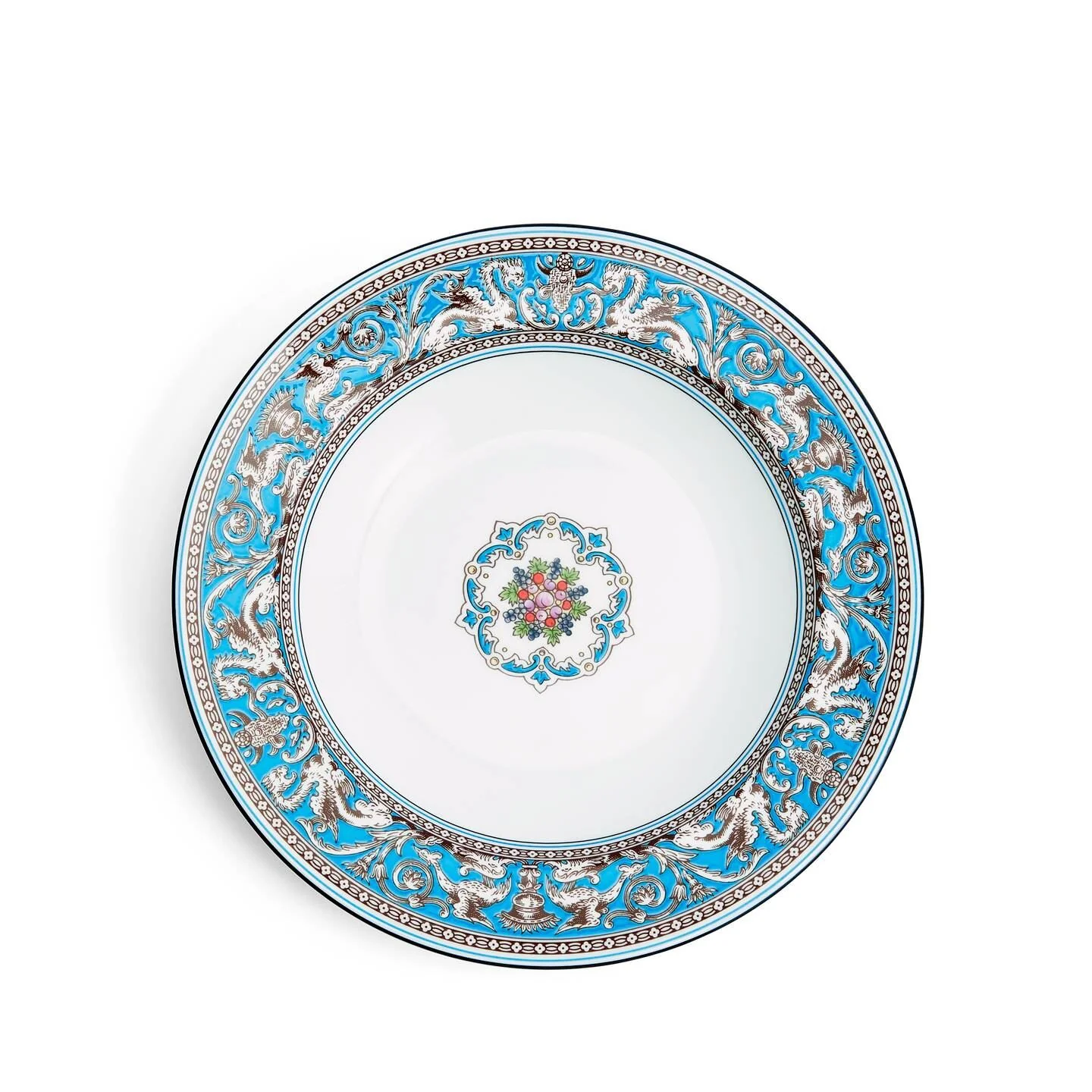 Florentine Turquoise Soup Plate