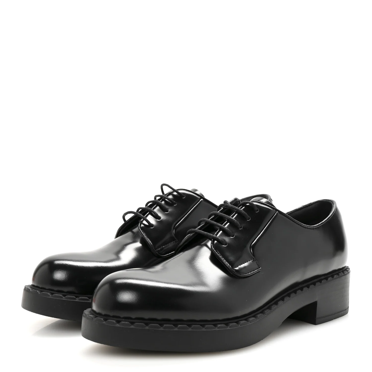 Spazzolato Lace Up 50mm Loafers 39 Black