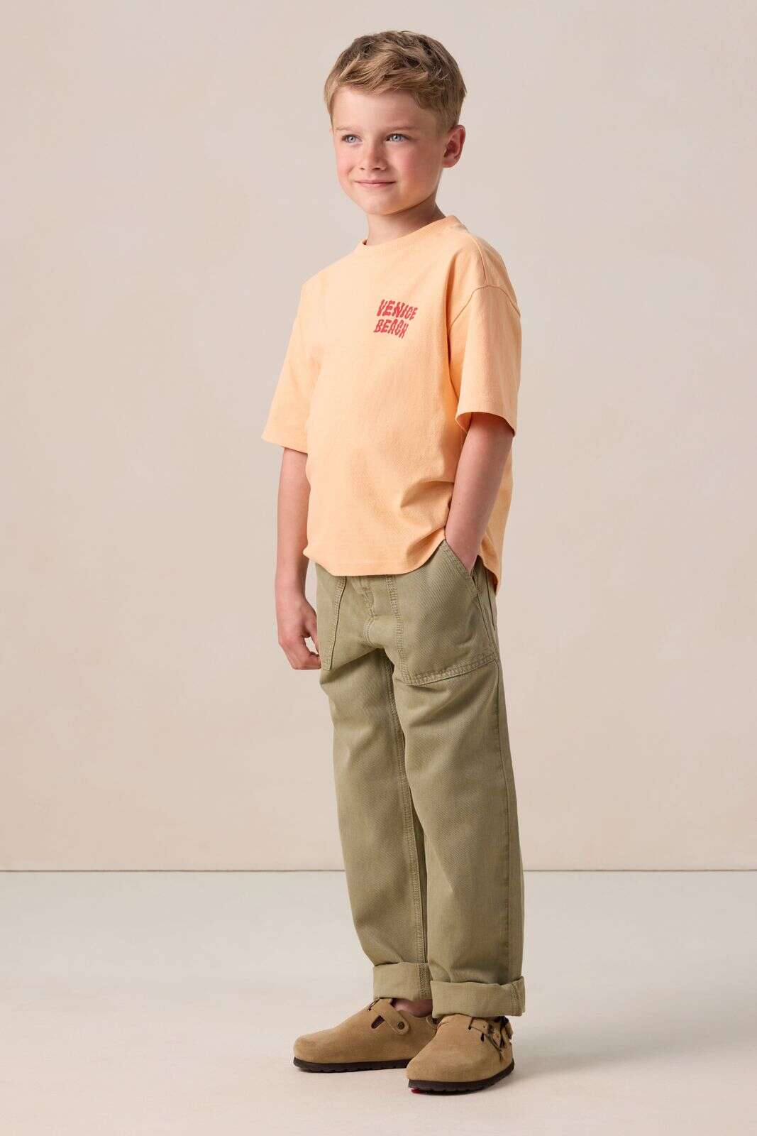 Groene broek met opgestikte zakken