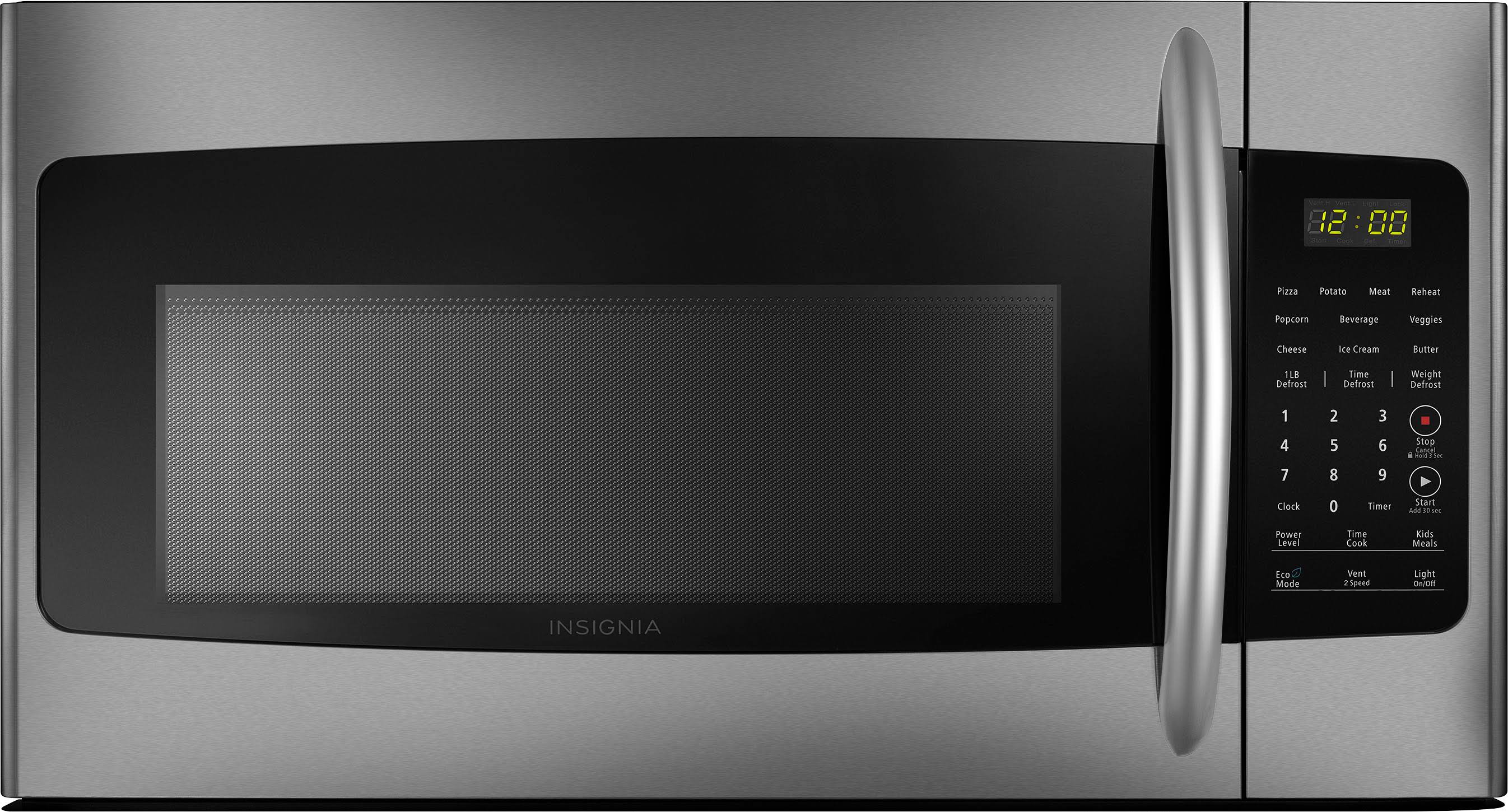 Insignia - 1.6 Cu. ft. Over-The-Range Microwave - Stainless Steel
