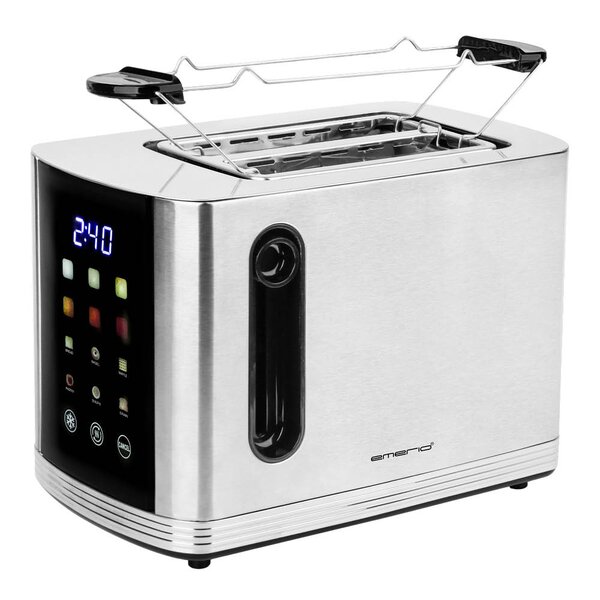 Digital brødrister TO-132888 2 skiver 800W rustfritt stål