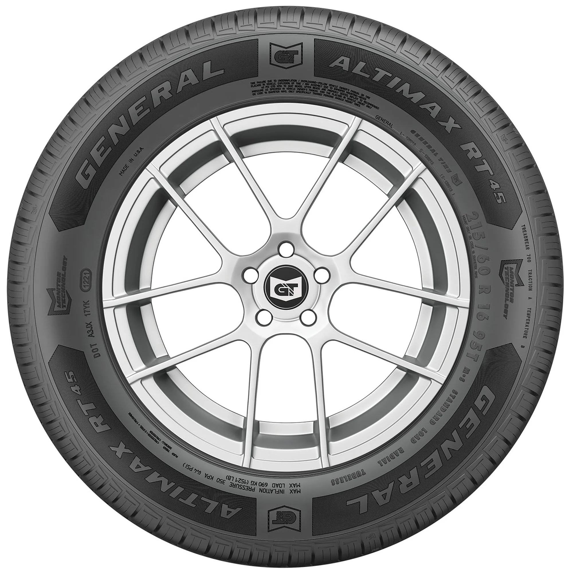 AltiMAX RT45 All Season 205/65R16 95H Passenger Tire(Single) Image 5