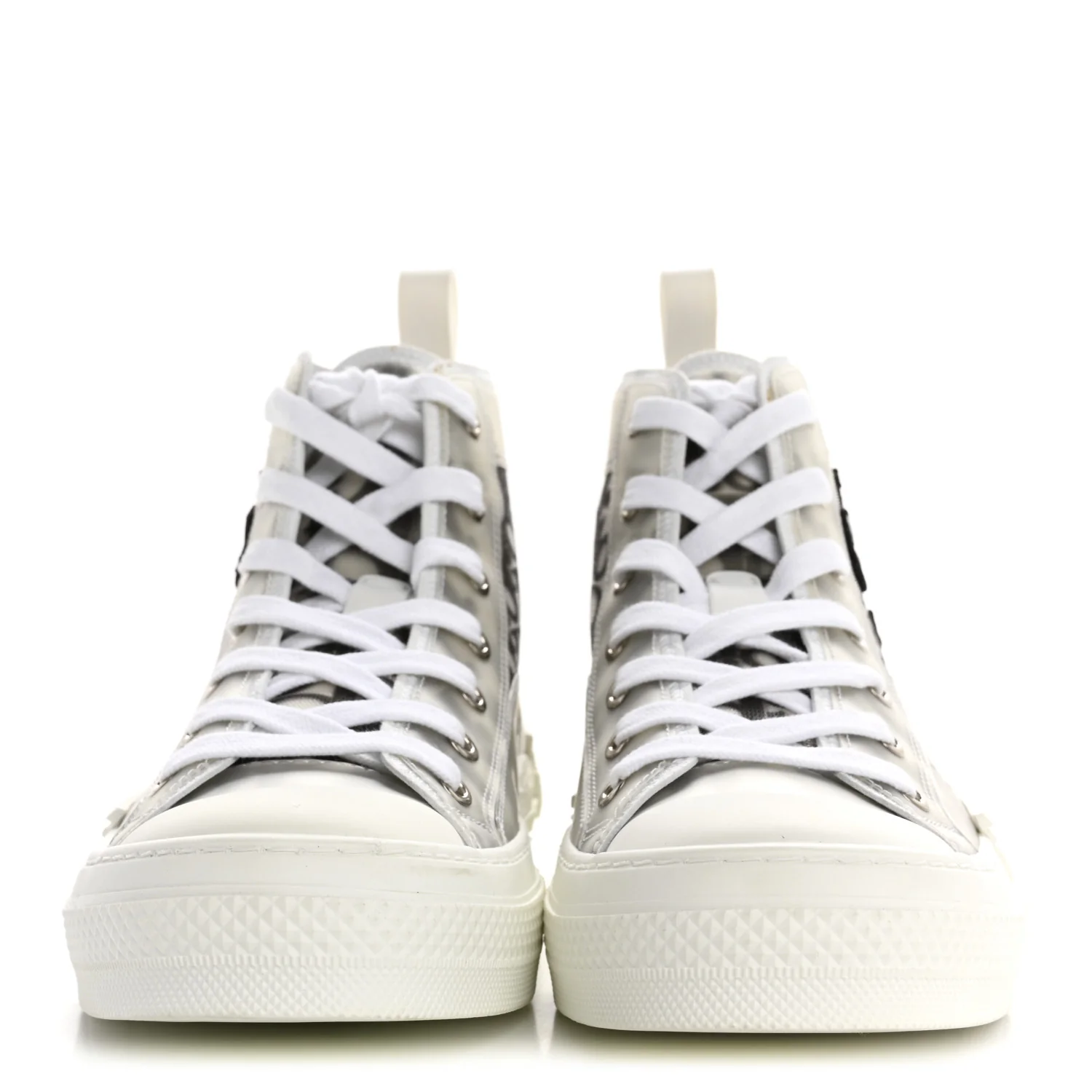 X SHAWN STUSSY Canvas Oblique Bee B23 High Top Sneakers 39 White Black