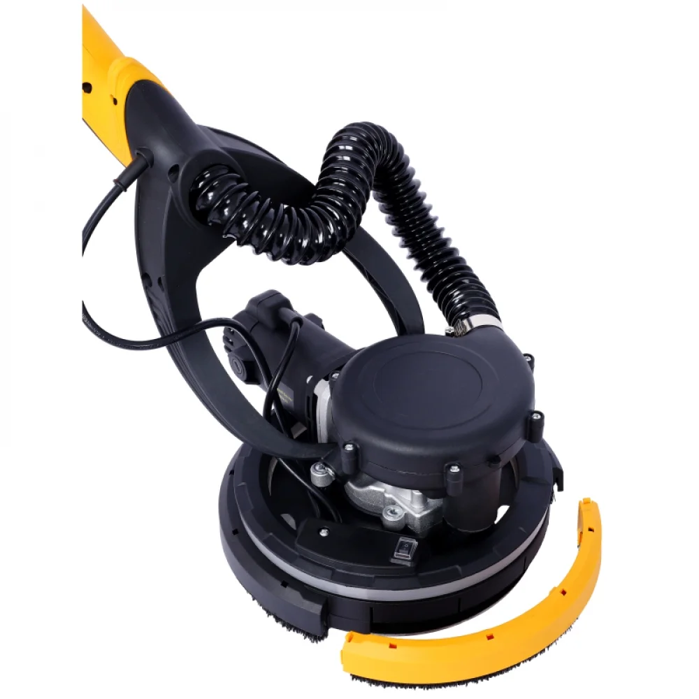 Drywall Sander, 780W Electric Drywall Sander with Vacuum Dust Collection 6.5A Motor Dustless Floor Sander with Variable Speed 900-1800RPM, LED Light, Extendable Foldable Handle,(Yellow+Black + ABS) - Image 9