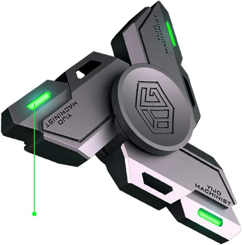Metal Fidget Spinner with Luminous Light - Stress Relief Toy for Adults & Kids
