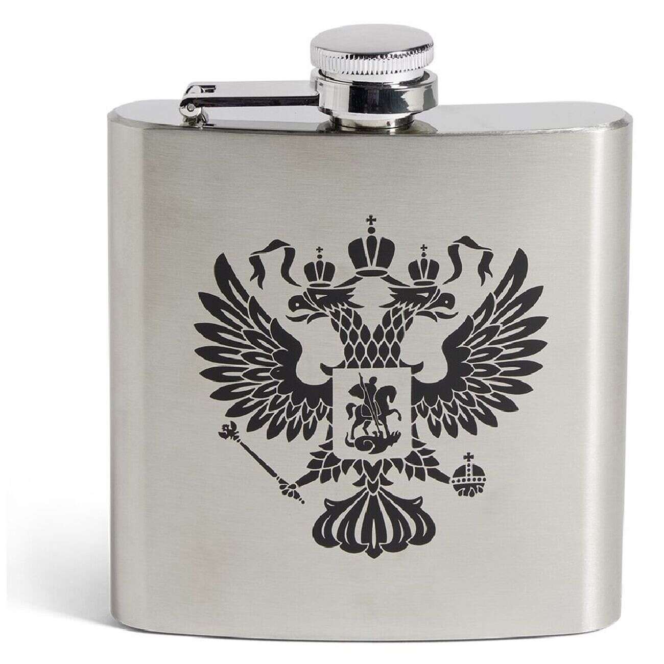 Flasque inox 178ml inscription Homme des tavernes