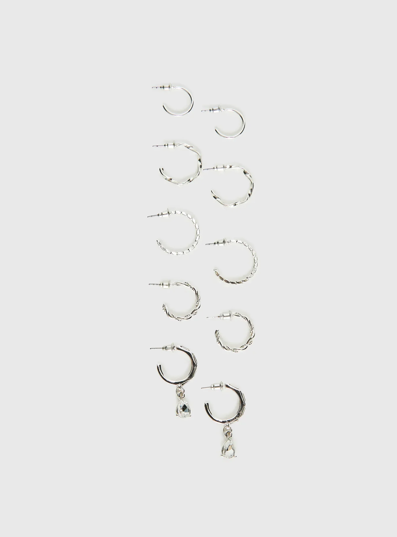 Delfine Earring Pack Silver