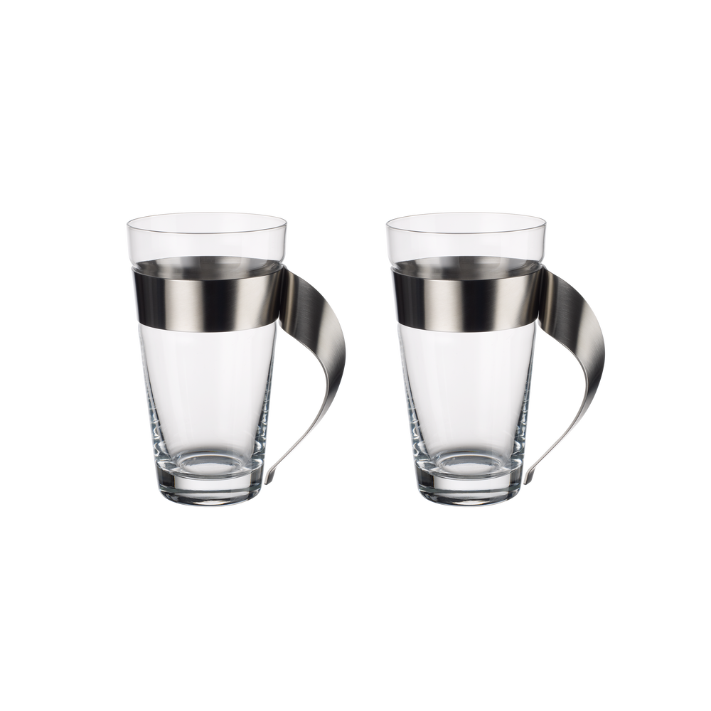 NewWave Latte glass with handle - Clear, 10.2 oz, glass