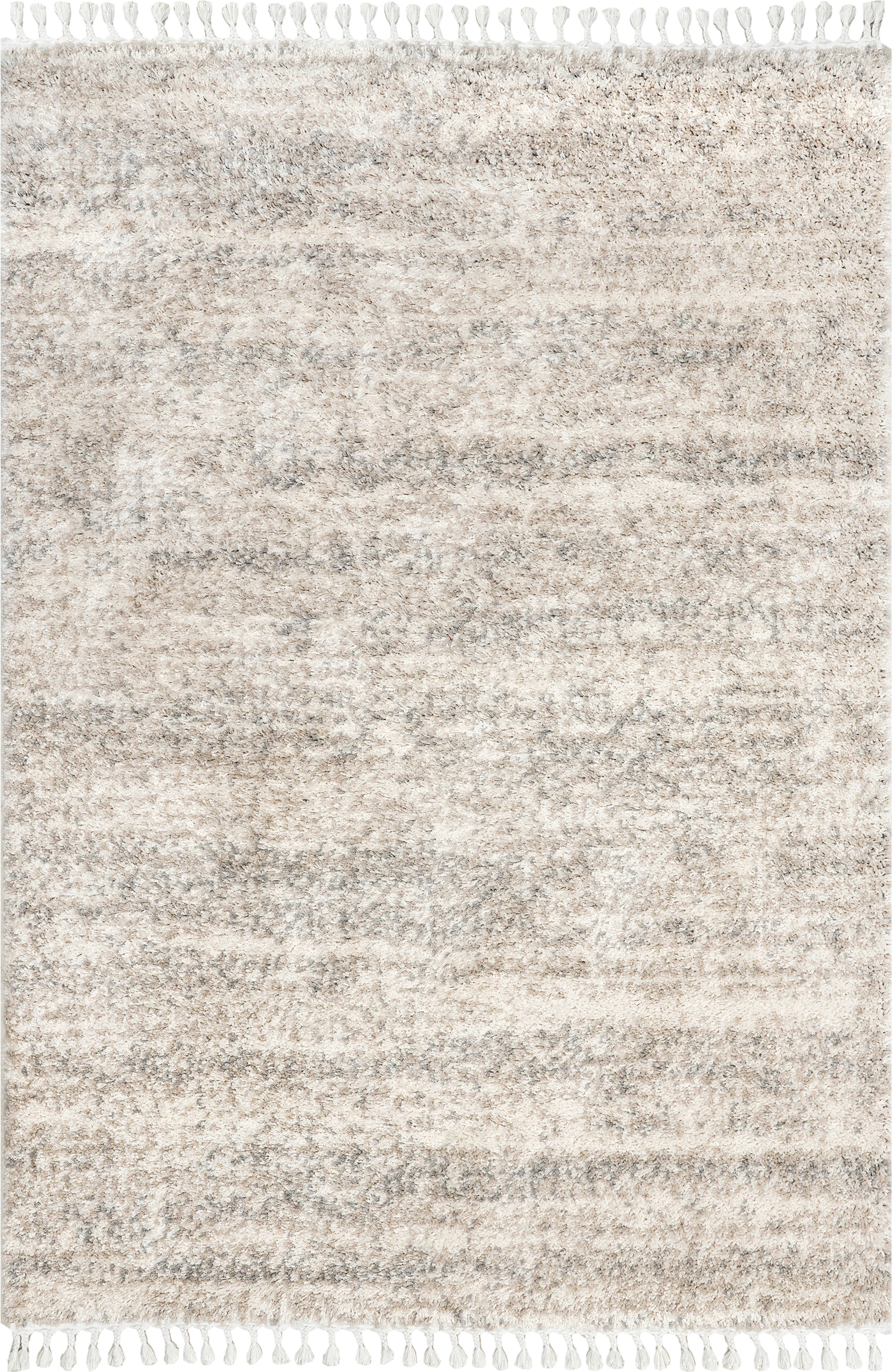 nuLOOM Brooke Contemporary Shag Area Rug 8' Square Ivory