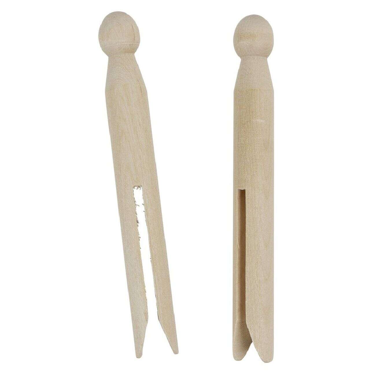 Pince à linge en bois vintage x16