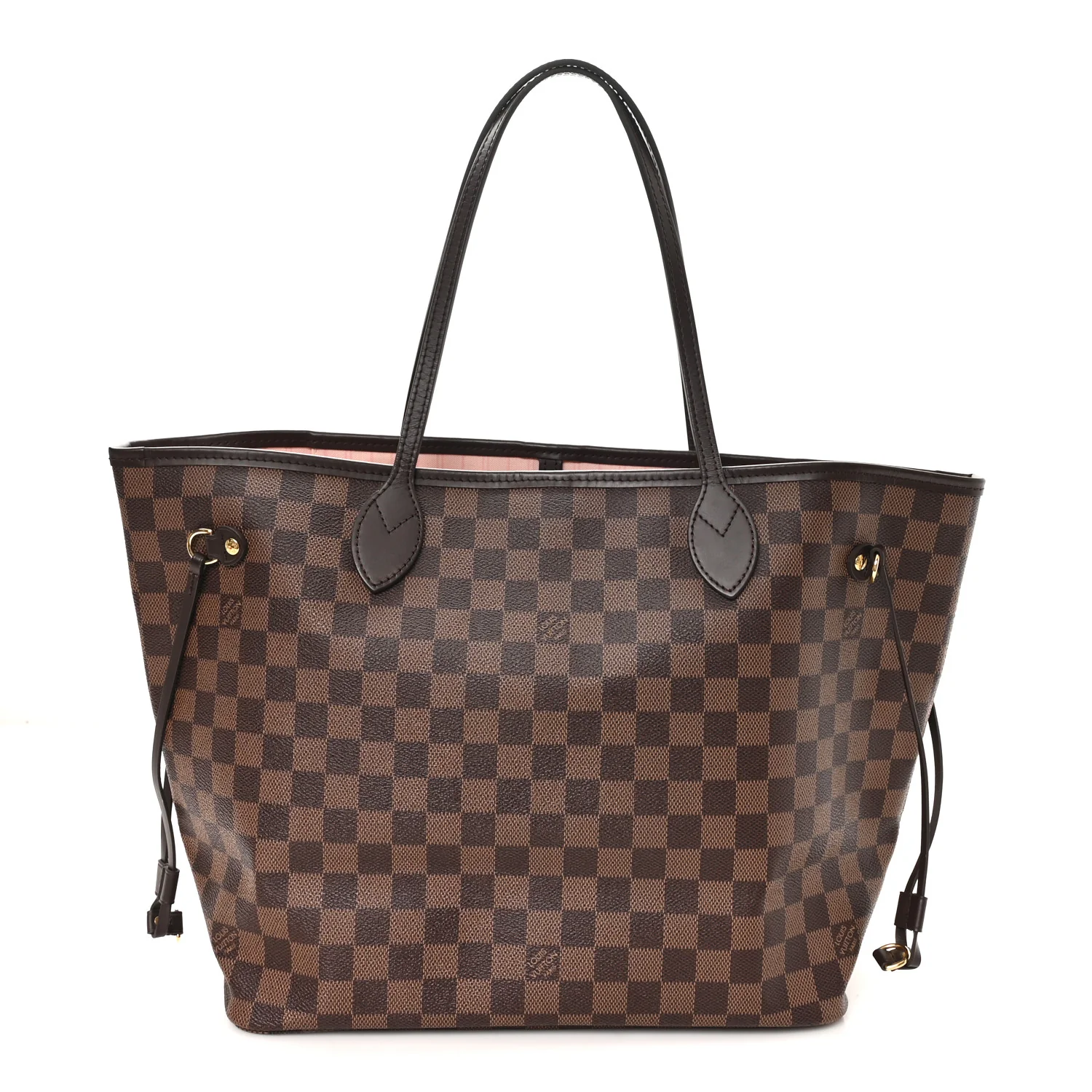 Damier Ebene Neo Neverfull MM Rose Ballerine