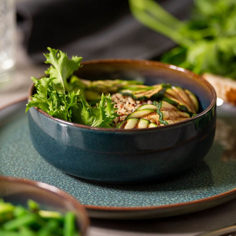 Denim frokostsett 6 deler