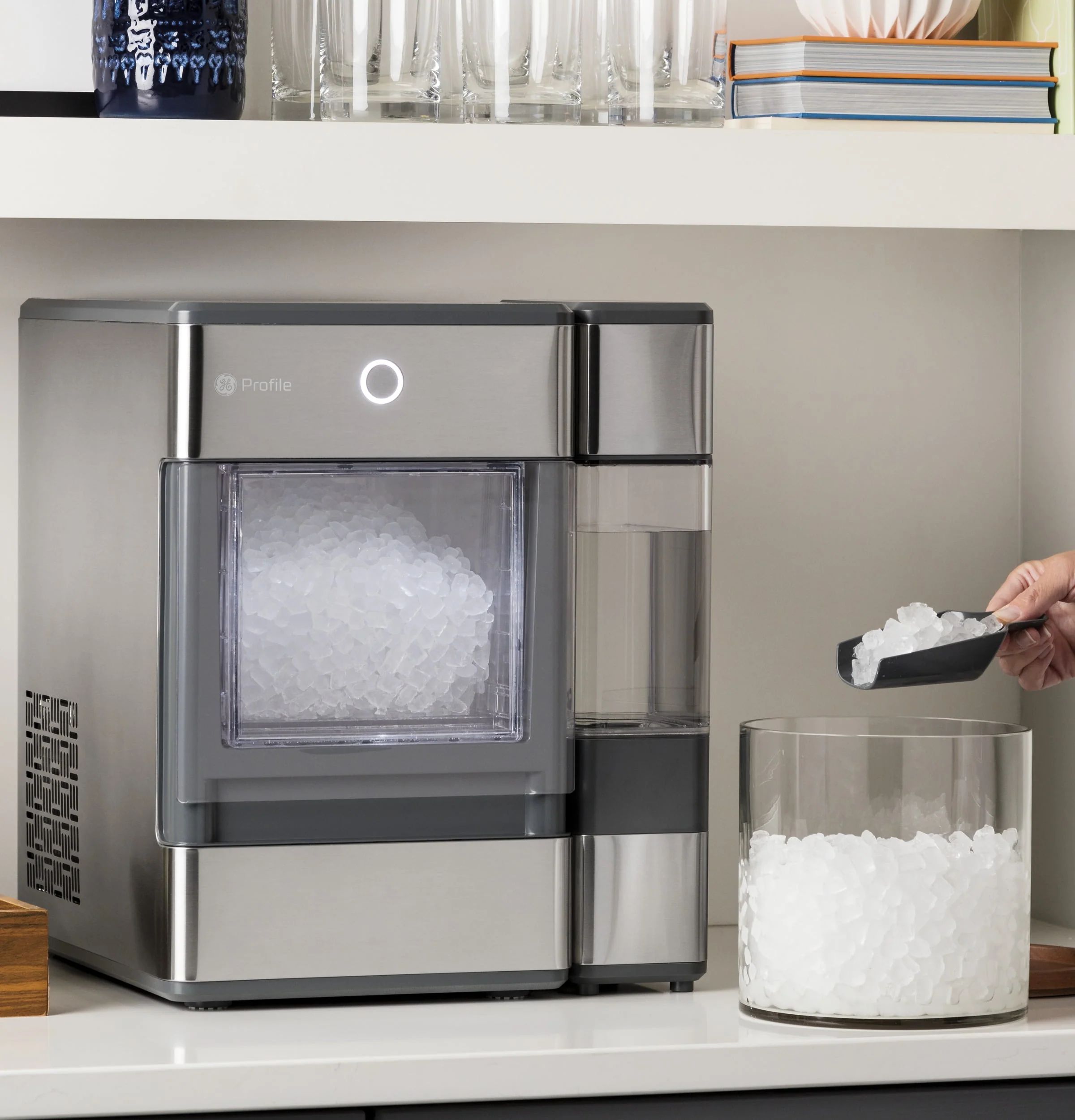 �?Opal�?Nugget Ice Maker with Side Tank, Countertop Icemaker, Stainless Steel - Image 5