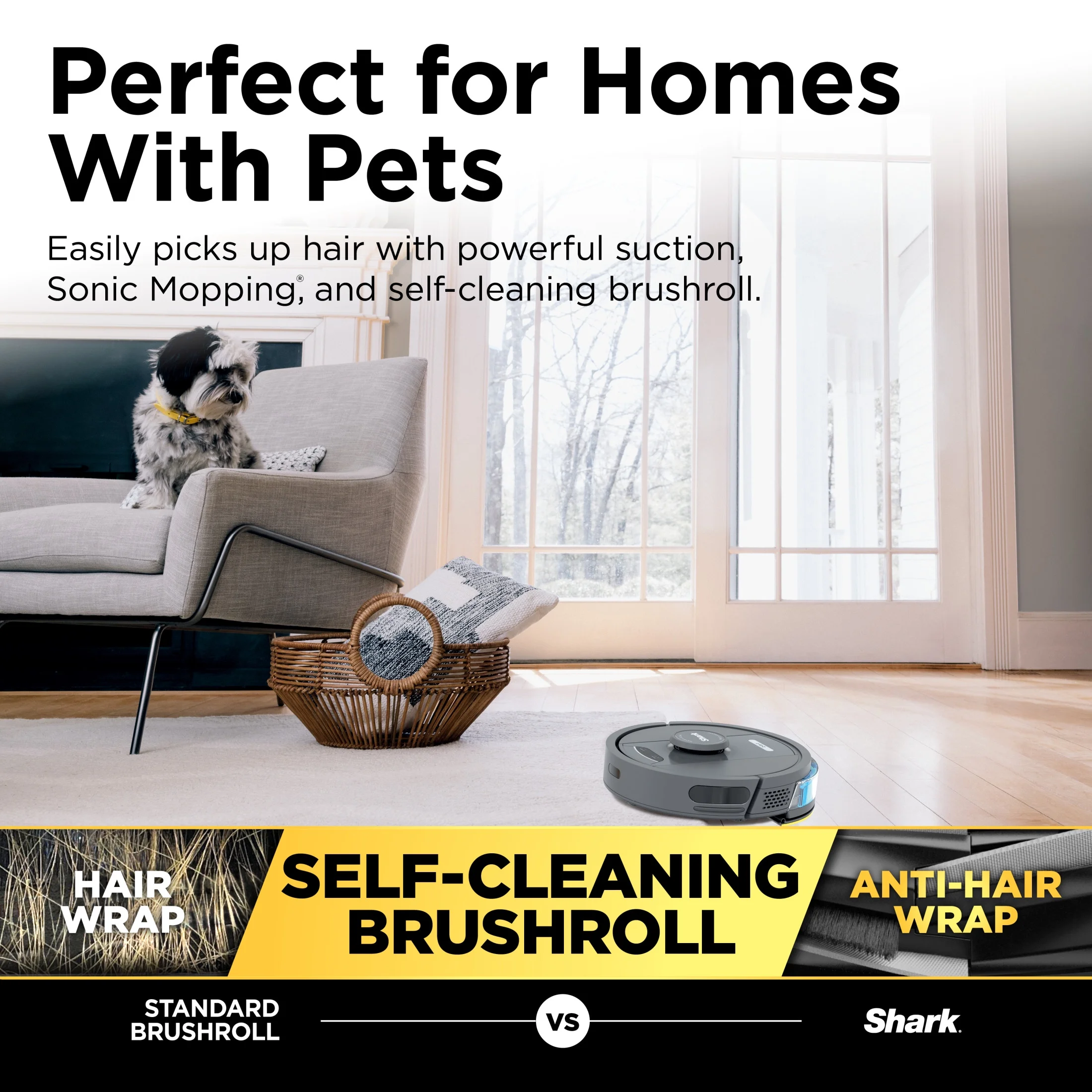 IQ 2in1 Self-Empty Robot Vacuum Mop, 30-Day Capacity, Precision Home Mapping, Sonic Mopping, Self-Emptying, Smart Mapping, Wi-Fi Connected, LIDAR Navigation, Mop Combo, Pet Hair - Image 9