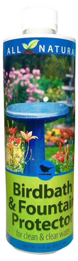 Birdbath & Fountain Protector 95566, 16 oz. for Clean and Clear Water, 16 fl oz (Pack of 1)