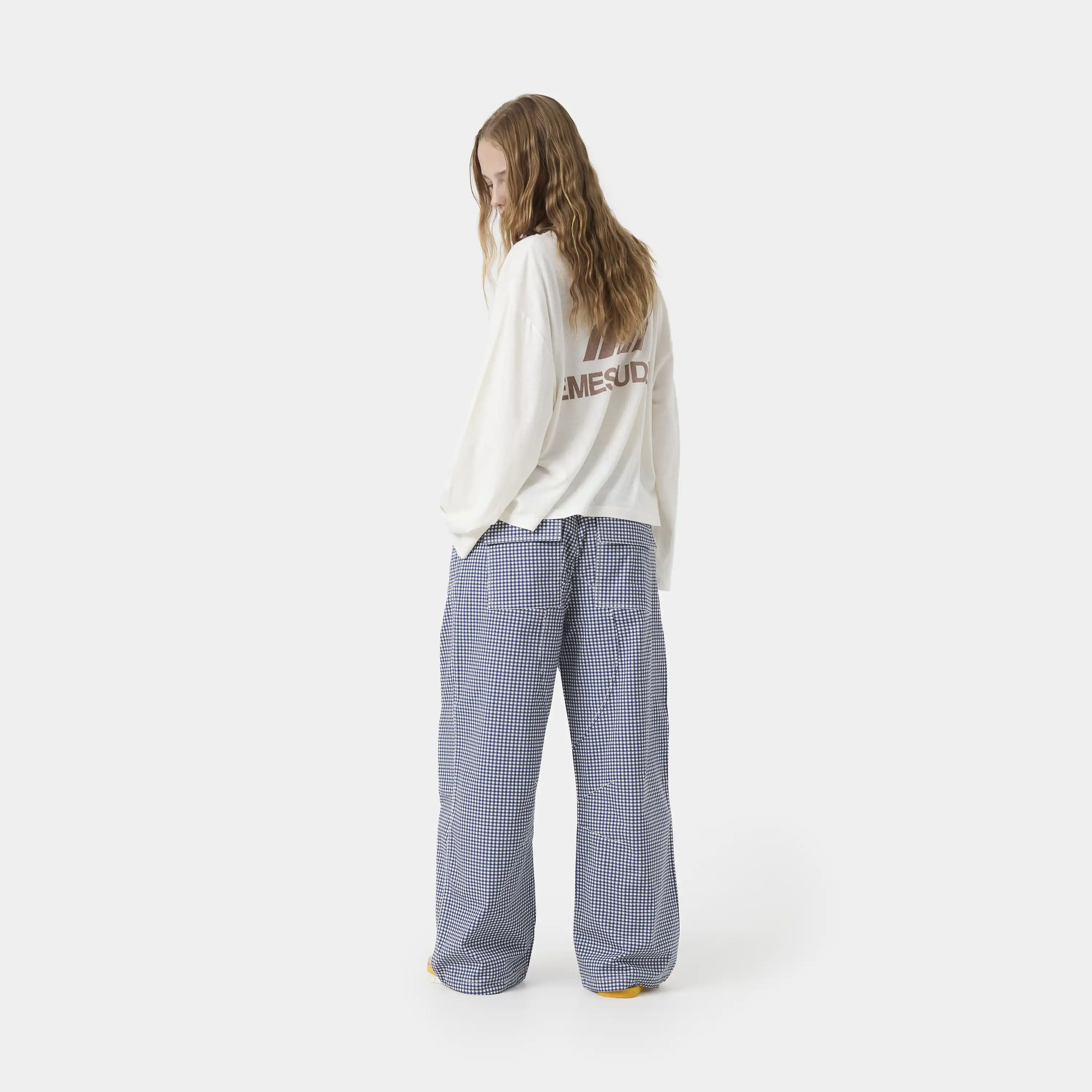 Patches Vichy Indigo Cargo Pants