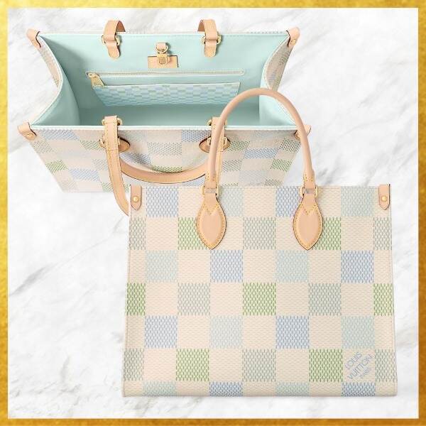 パステルカラー大人可愛い◎ LOUIS VUITTON トートバッグ ダミエ N40518