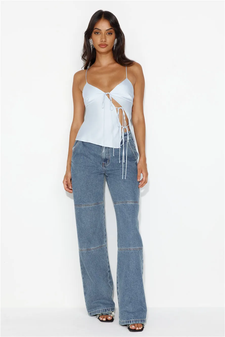 LIONESS Mariah Cami Pale Blue