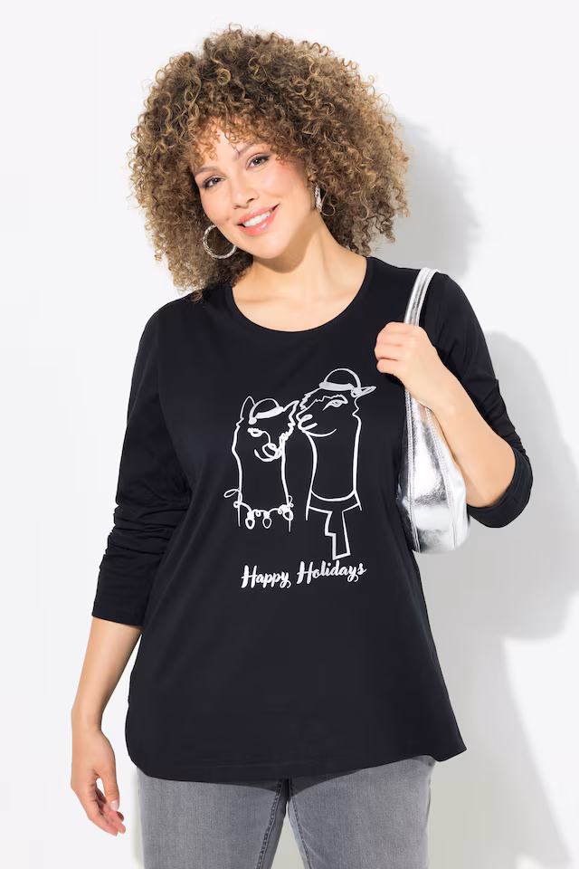 Metallic Graphic Holiday Tee