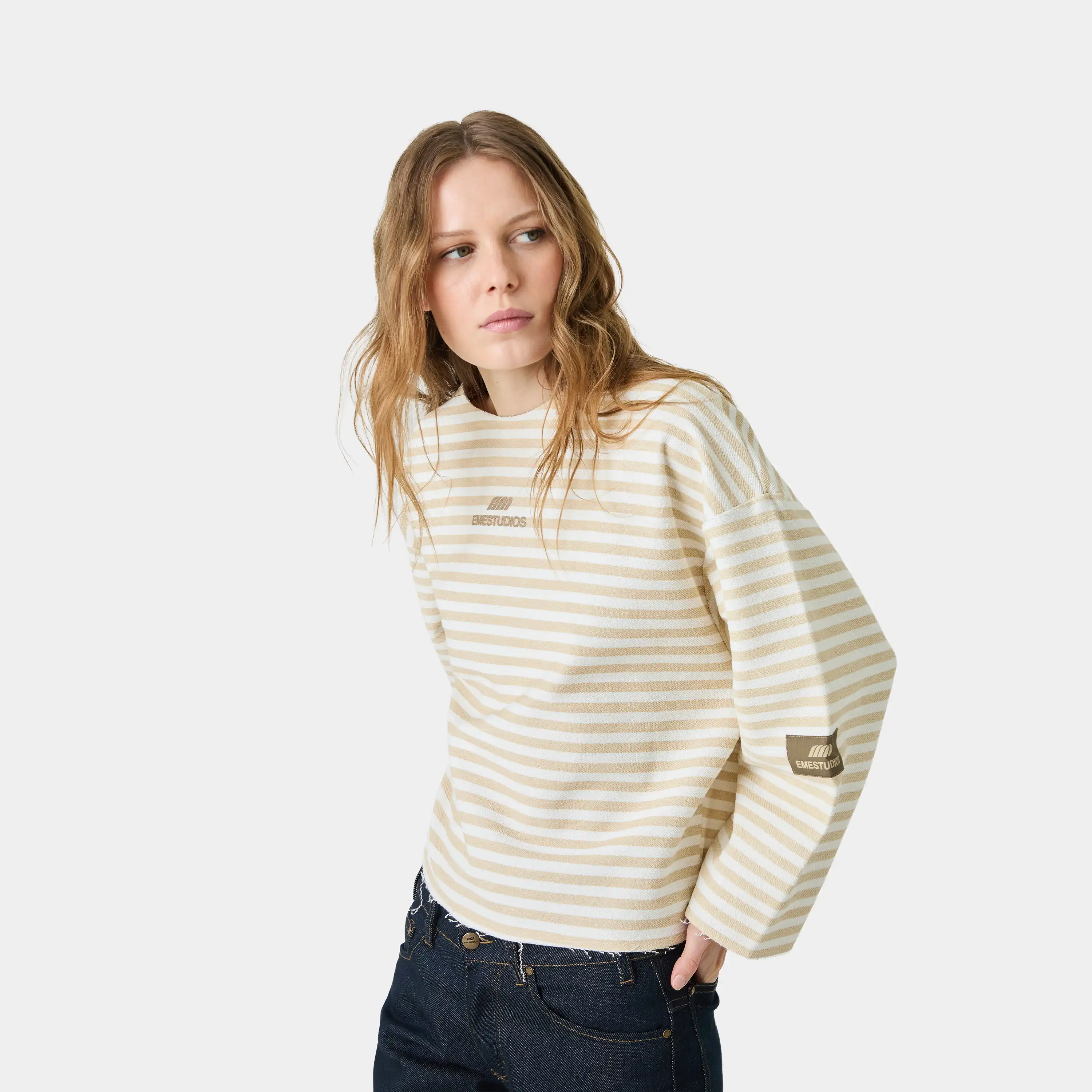 Sade Off Sand Reverse Crewneck