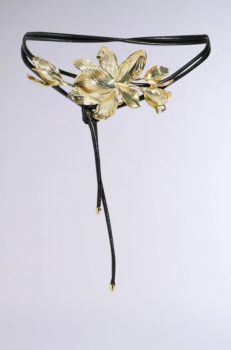 PETAL POWER METAL DETAIL BELT - Akira Store