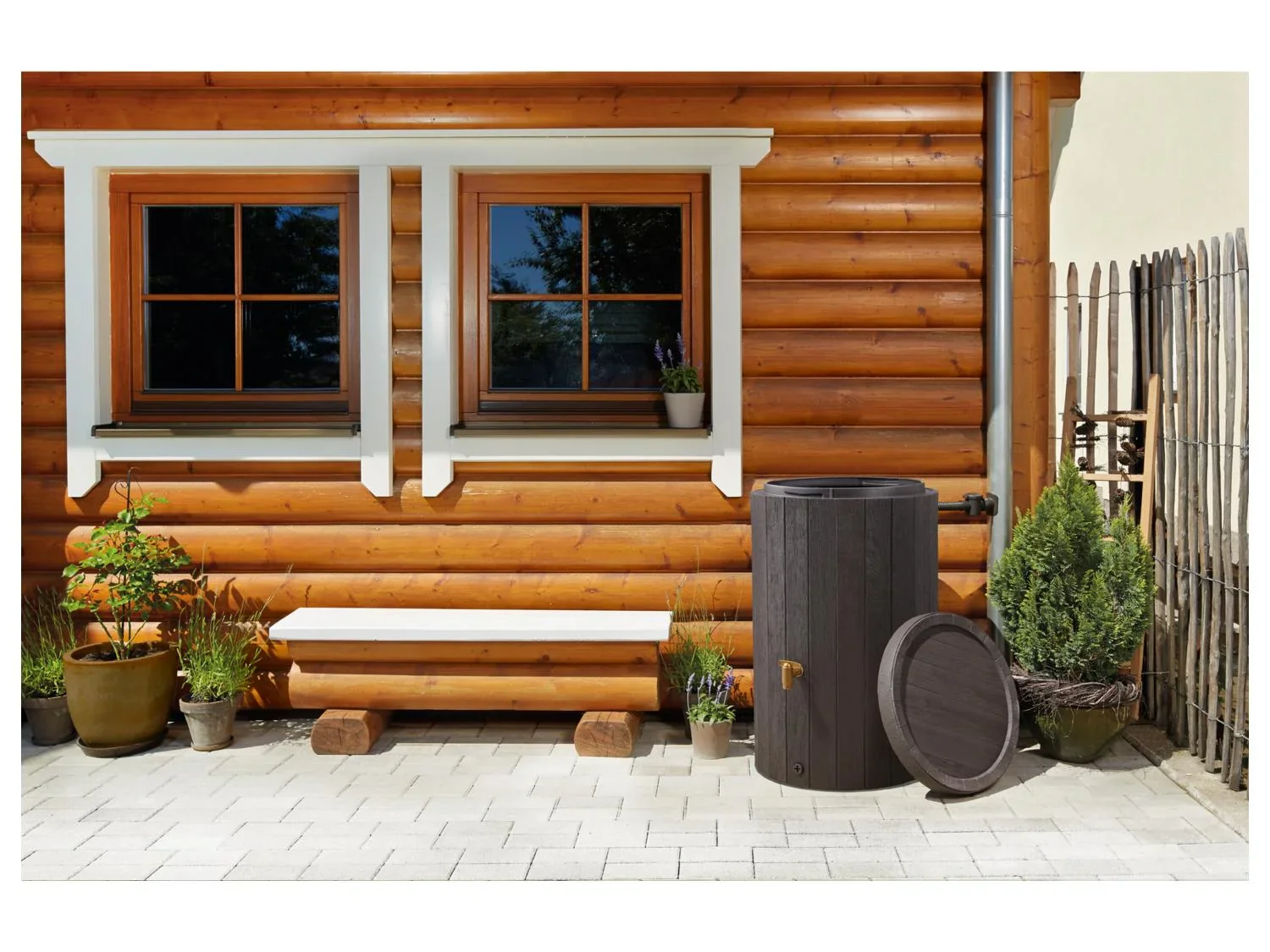 4rain Rcuprateur eau de pluie, Madera, 220 L
