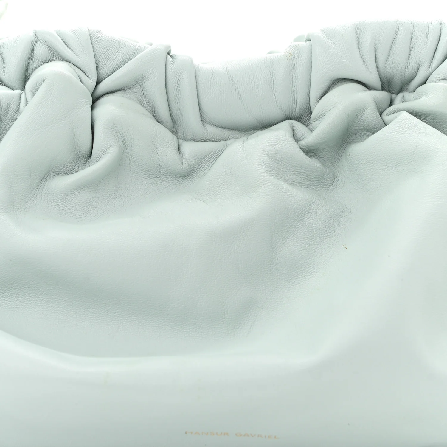 Lambskin Mini Cloud Clutch Seafoam
