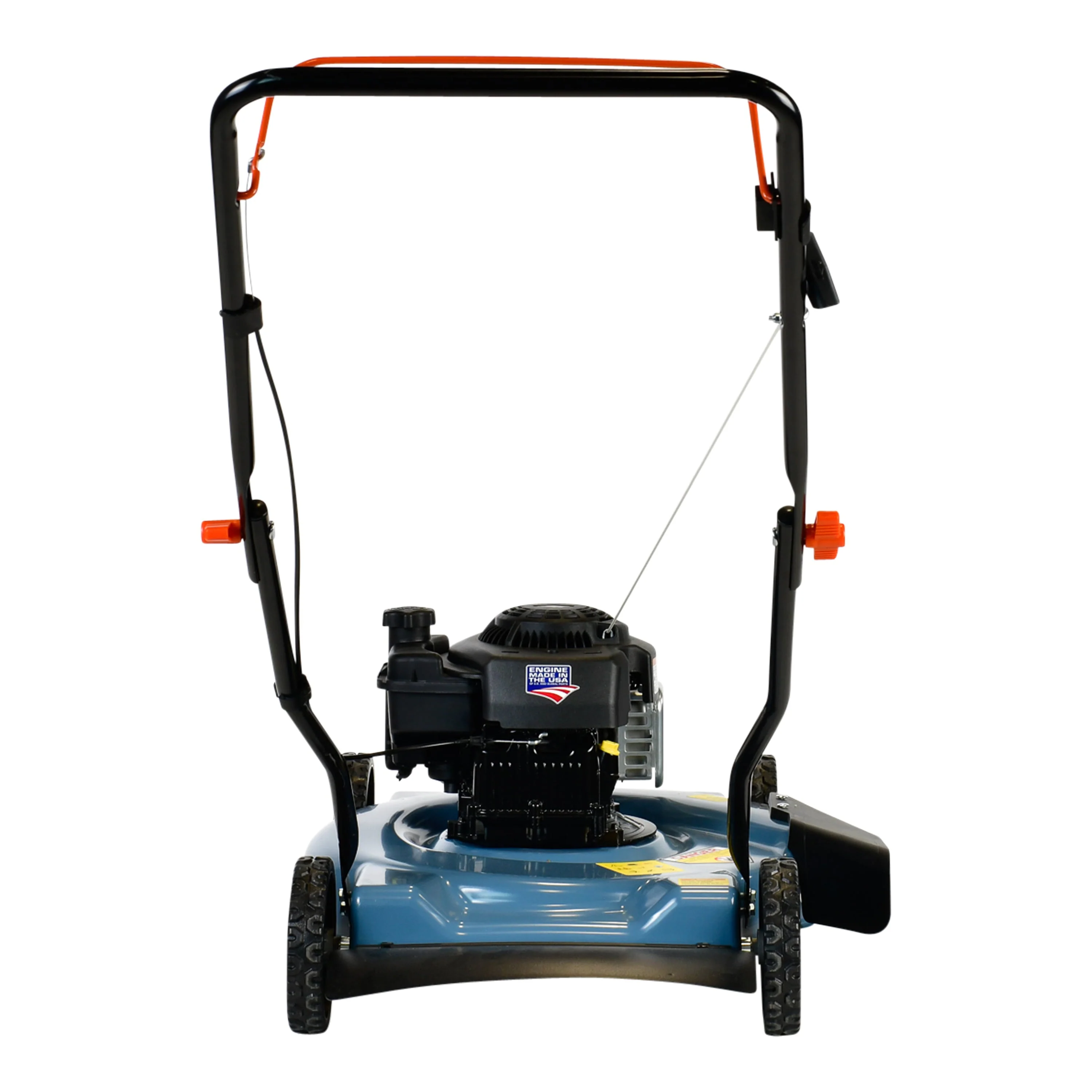 SENIX Gas Lawn Mower, 20 Inch, 125 cc 4 Cycle Briggs Stratton Engine, Push Lawnmower with Side Discharge, 3 Position Height Adjustment, LSPG L2, Blue(Manual Height Adjustment) Image 9
