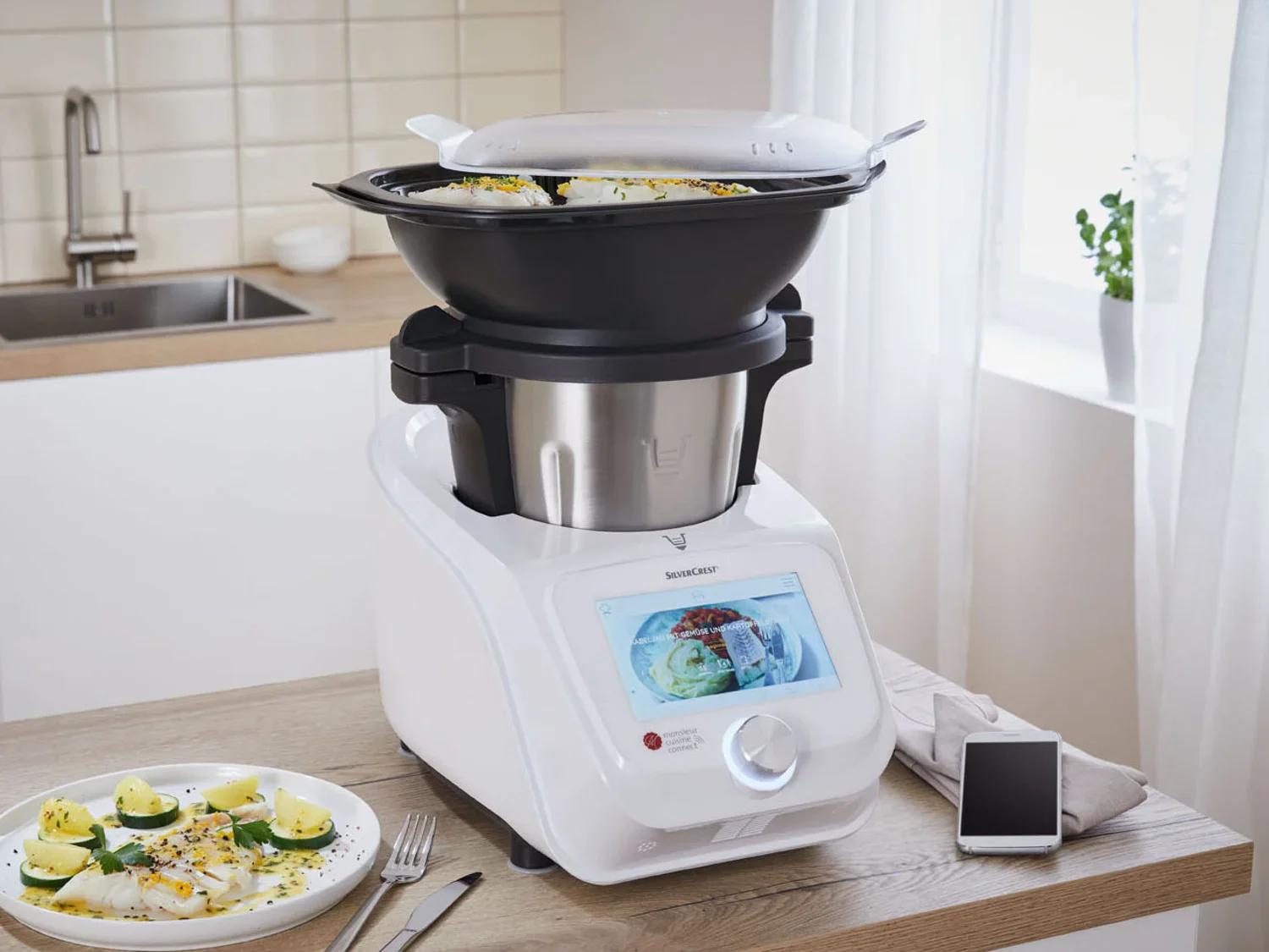 SILVERCREST KITCHEN TOOLS Monsieur Cuisine Connect SKMC 1100 A1, 4,5 L