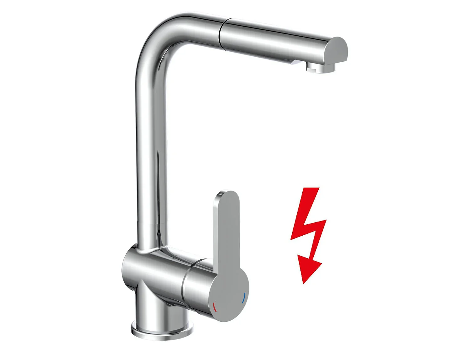 Schtte Mitigeur basse pression LONDON, avec jet rtractable