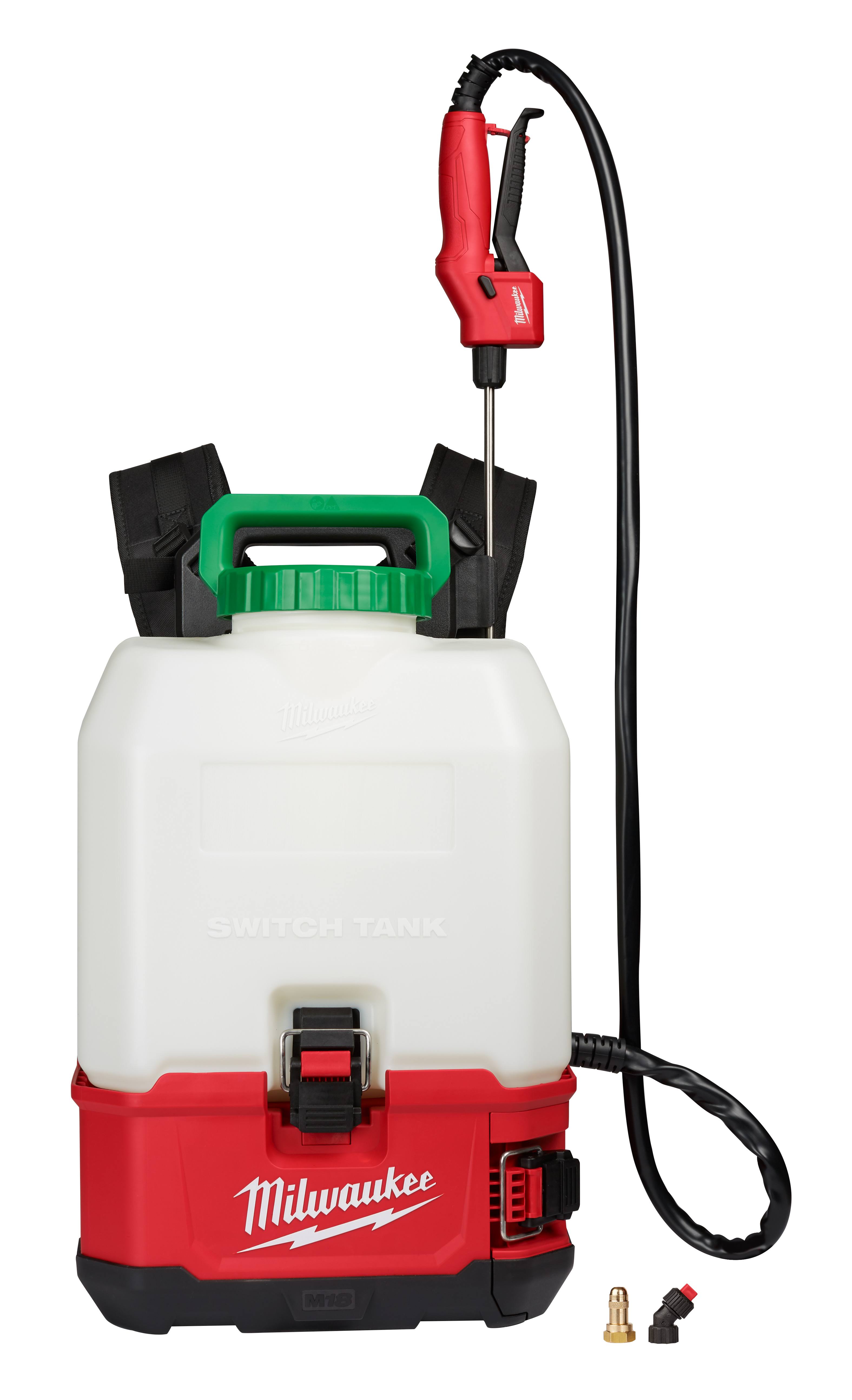Milwaukee 2820-20PS M18 18V 4 Gallon Switch Tank Backpack Sprayer, Bare Tool