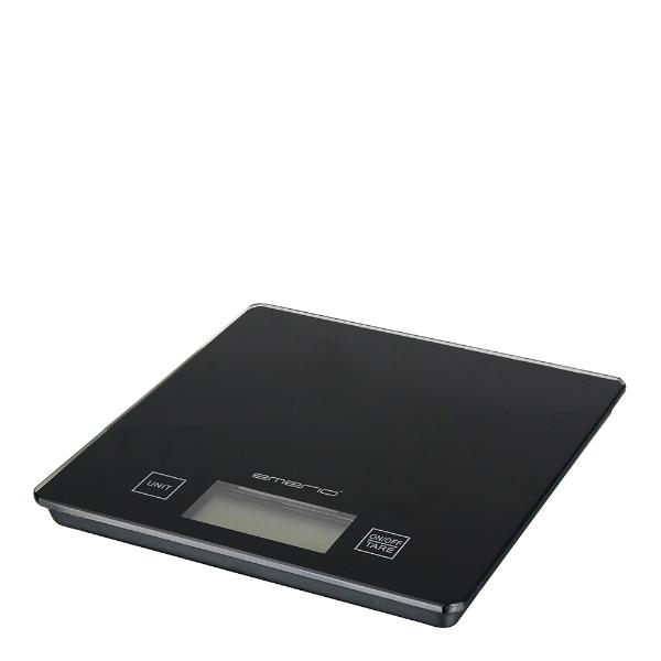 Kjøkkenvekt 5 kg glass svart