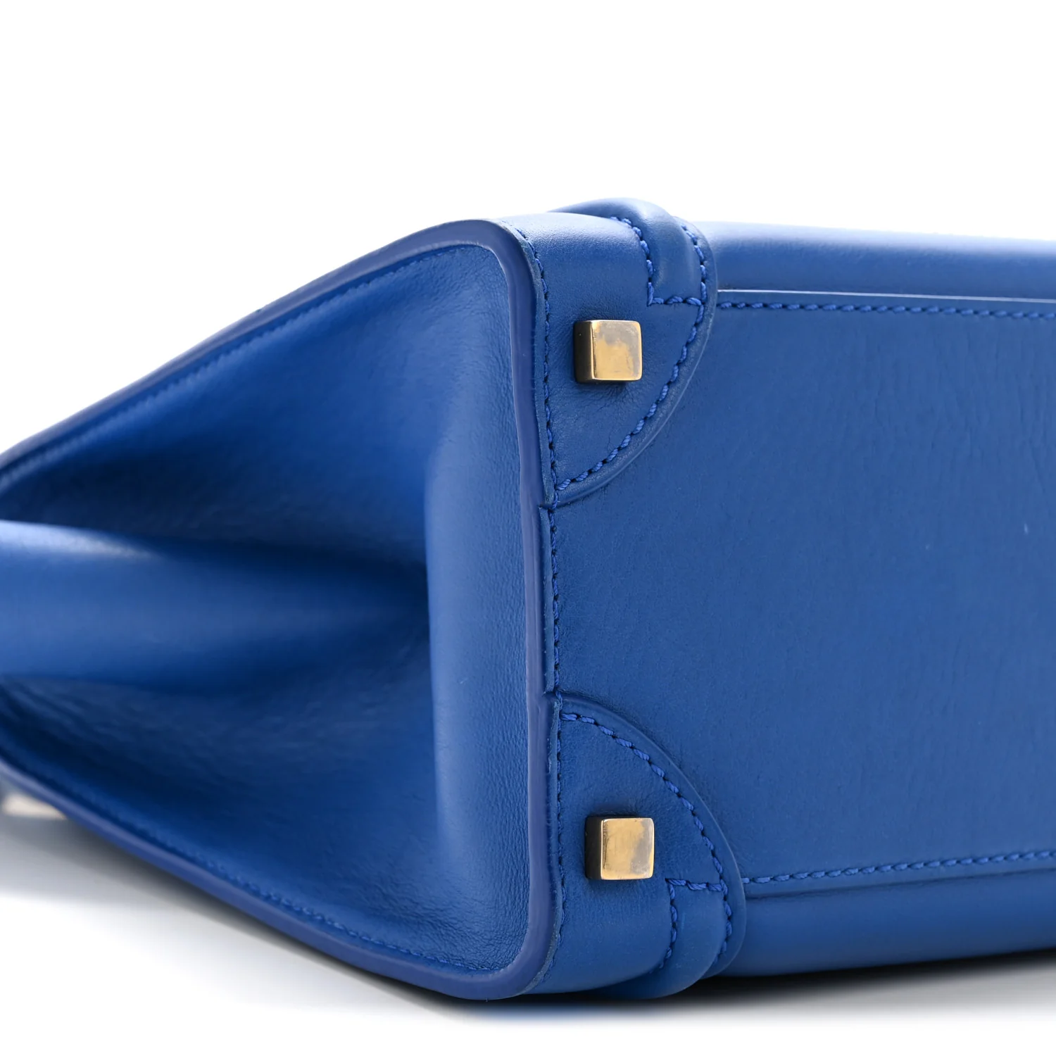 Smooth Calfskin Micro Luggage Royal Blue