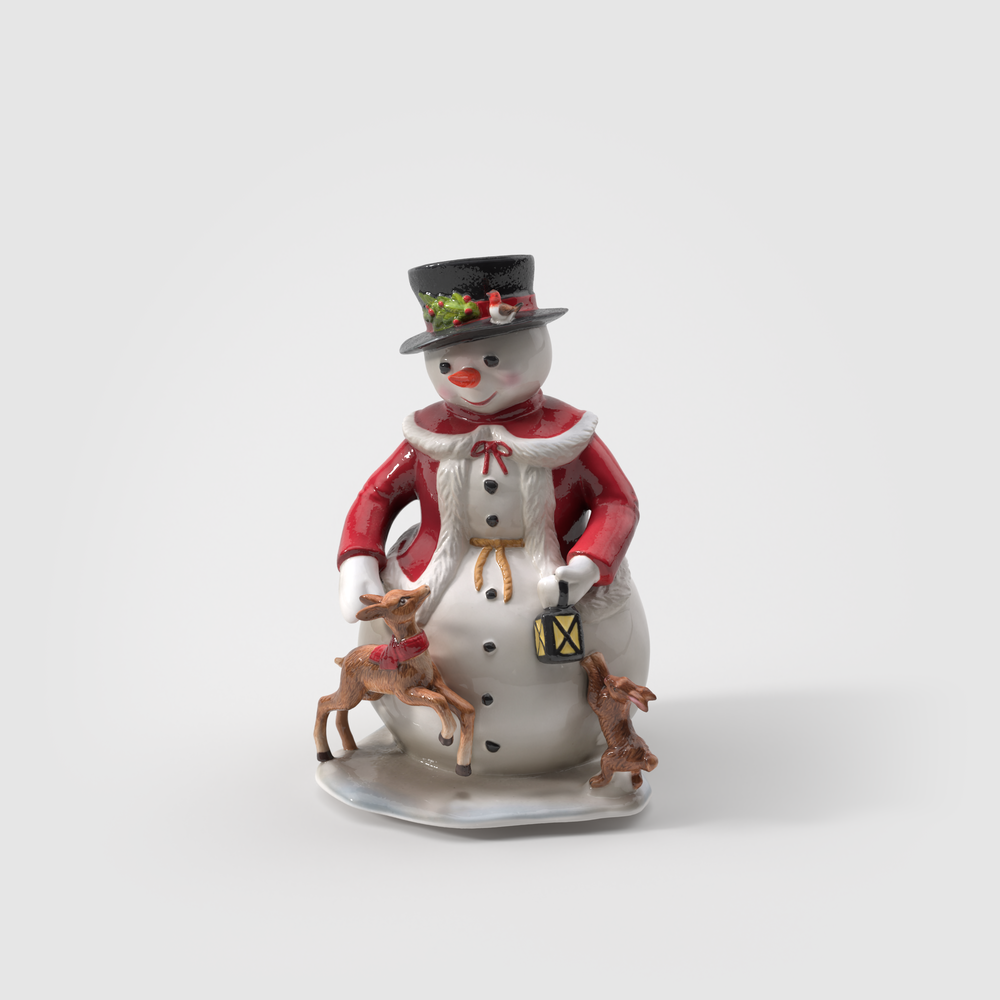 Christmas Toy's Christmas figurine - Multi-colored, 9.5'' x 9.1'' x 14.2'', porcelain