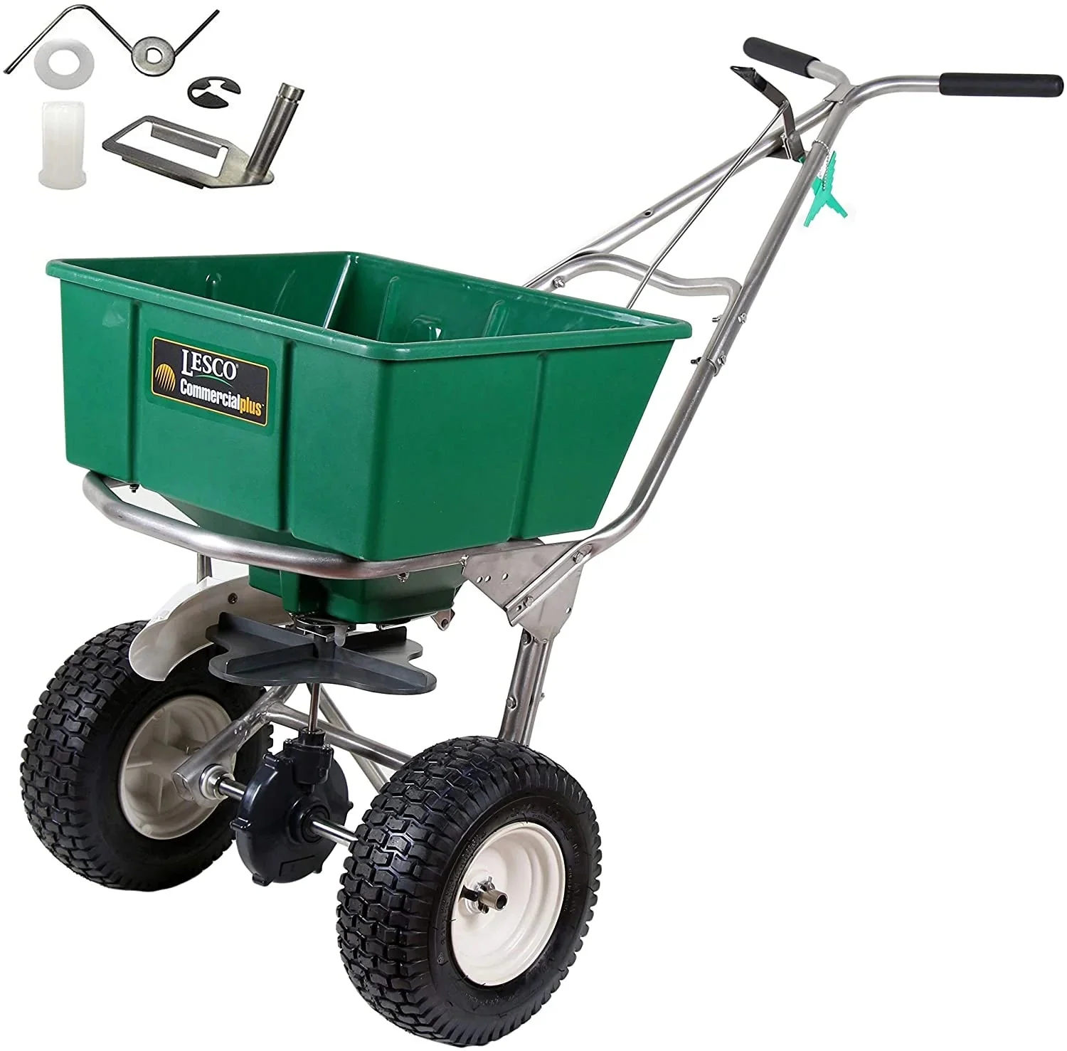 101186 High Wheel Walk-behind Fertilizer Spreader with 092463 Agitator Repair Kit (Bundle, 2 Items