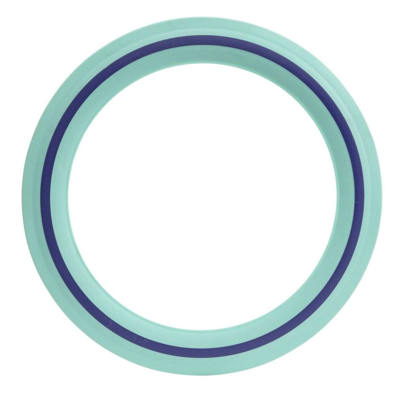 Frisbee disque volant caoutchouc et plastique vert menthe Ø28,5cm