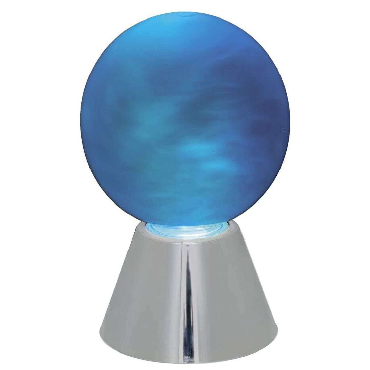 Lampe ronde effet fumée Ø11xH17cm