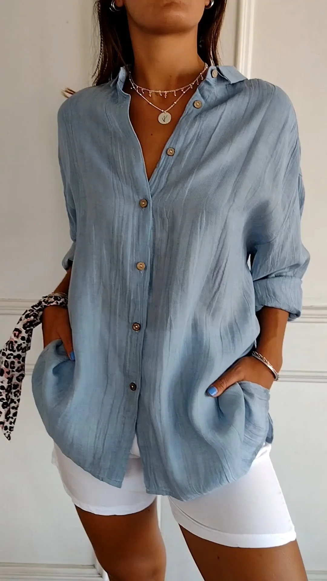 Krisha - Blouse Oversized Élégante