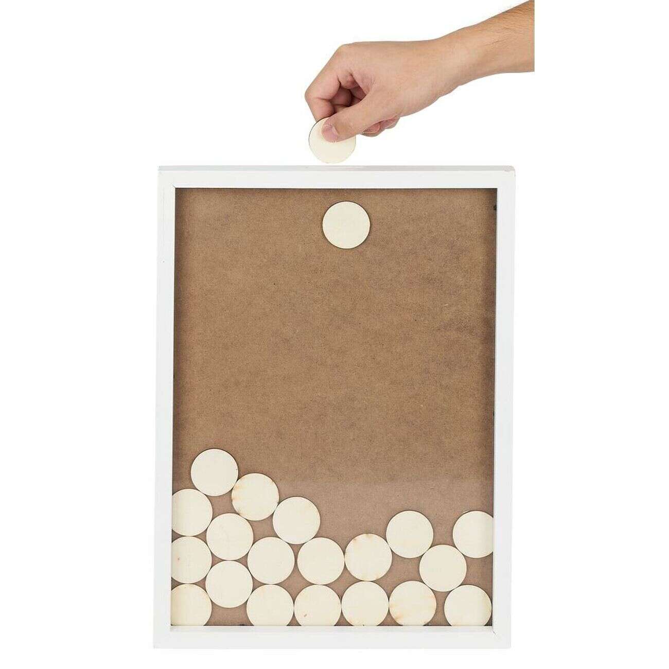 Livre d'or cadre message 50 pièces 30x40cm