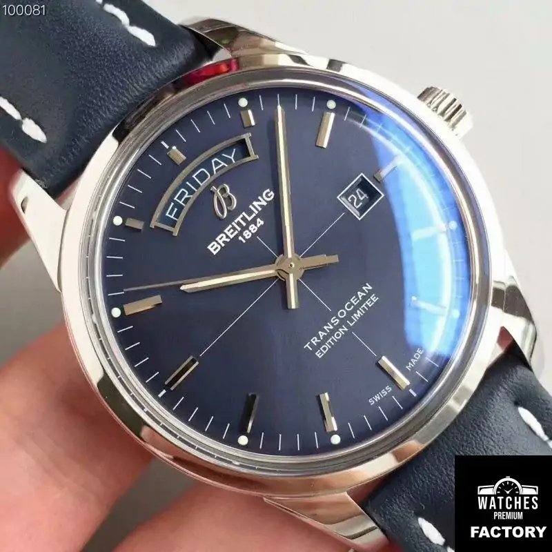 Breitling Transocean Day Date A453109T / C921 / 731P / A20BA.1 Blue Dial