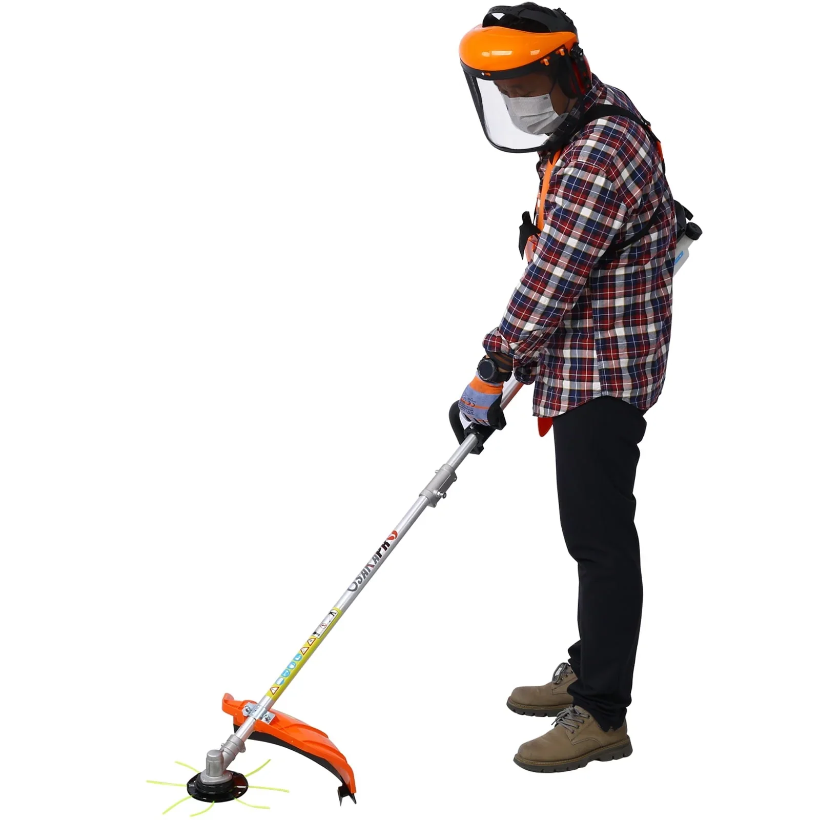 GymChoice Powerful 52CC 2-Cycle Multi Functional Trimming Tools with  Rotatable Gas Pole Saw Grass Trimmer, Gas Hedge Trimmer,Weed Eater,Brush Cutter for Home Garden Yard Care