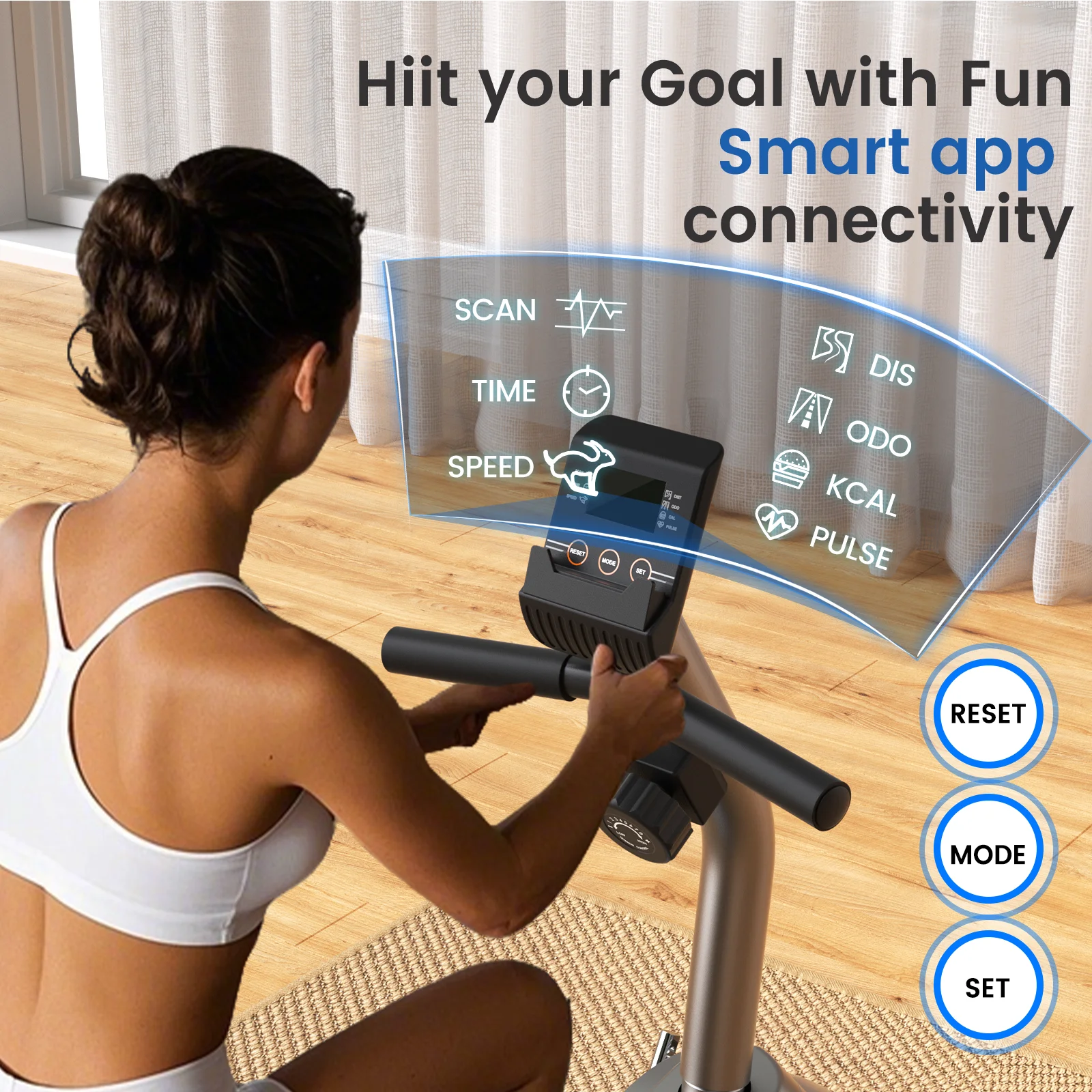 Recumbent Exercise Bike for Senior for Home with 350lbs Capacity(Silver) - Image 6