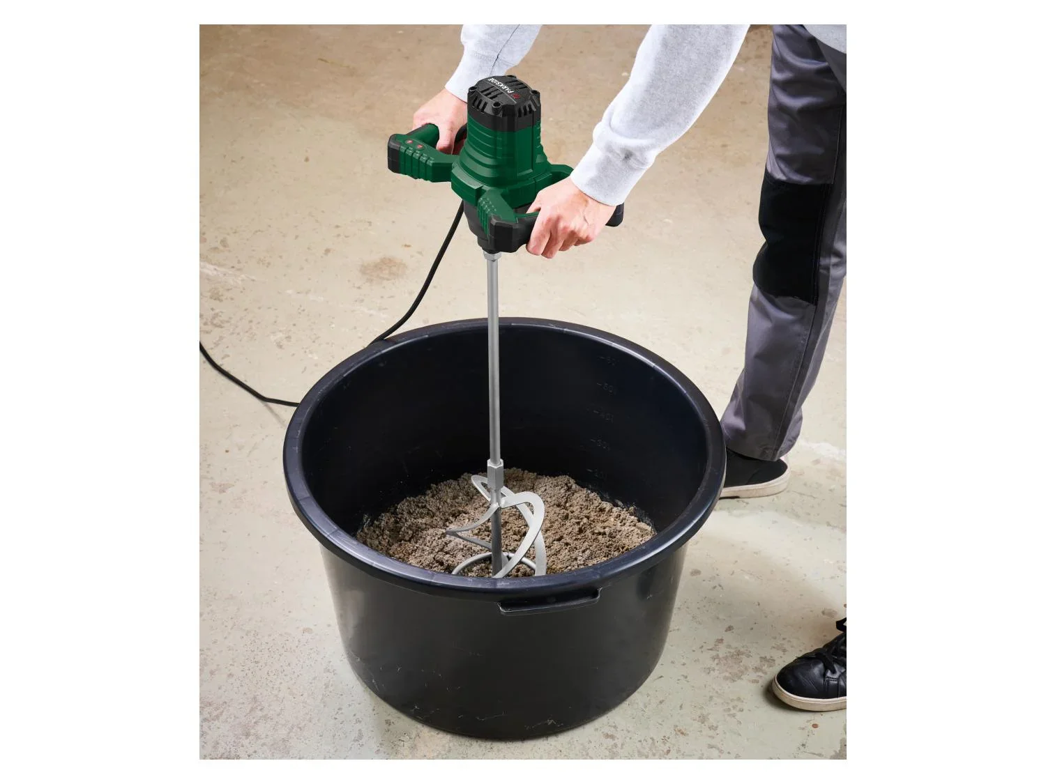 PARKSIDE Mlangeur de peinture et de mortier PFMR 1600 F6, 1600 W