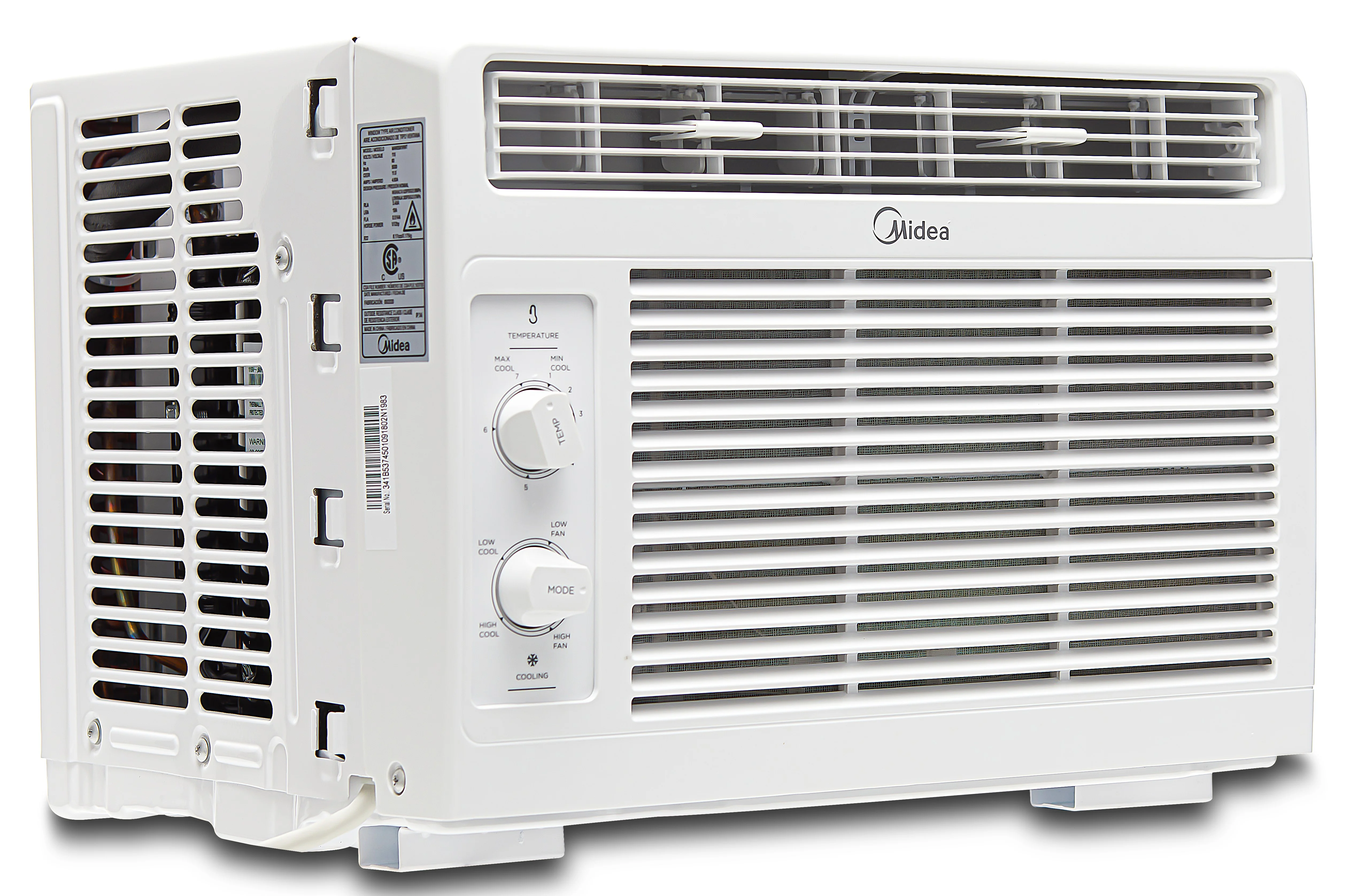 Midea 5, 000 BTU 150 Sq Ft Mechanical Window Air Conditioner, White, MAW05M1WWT, New