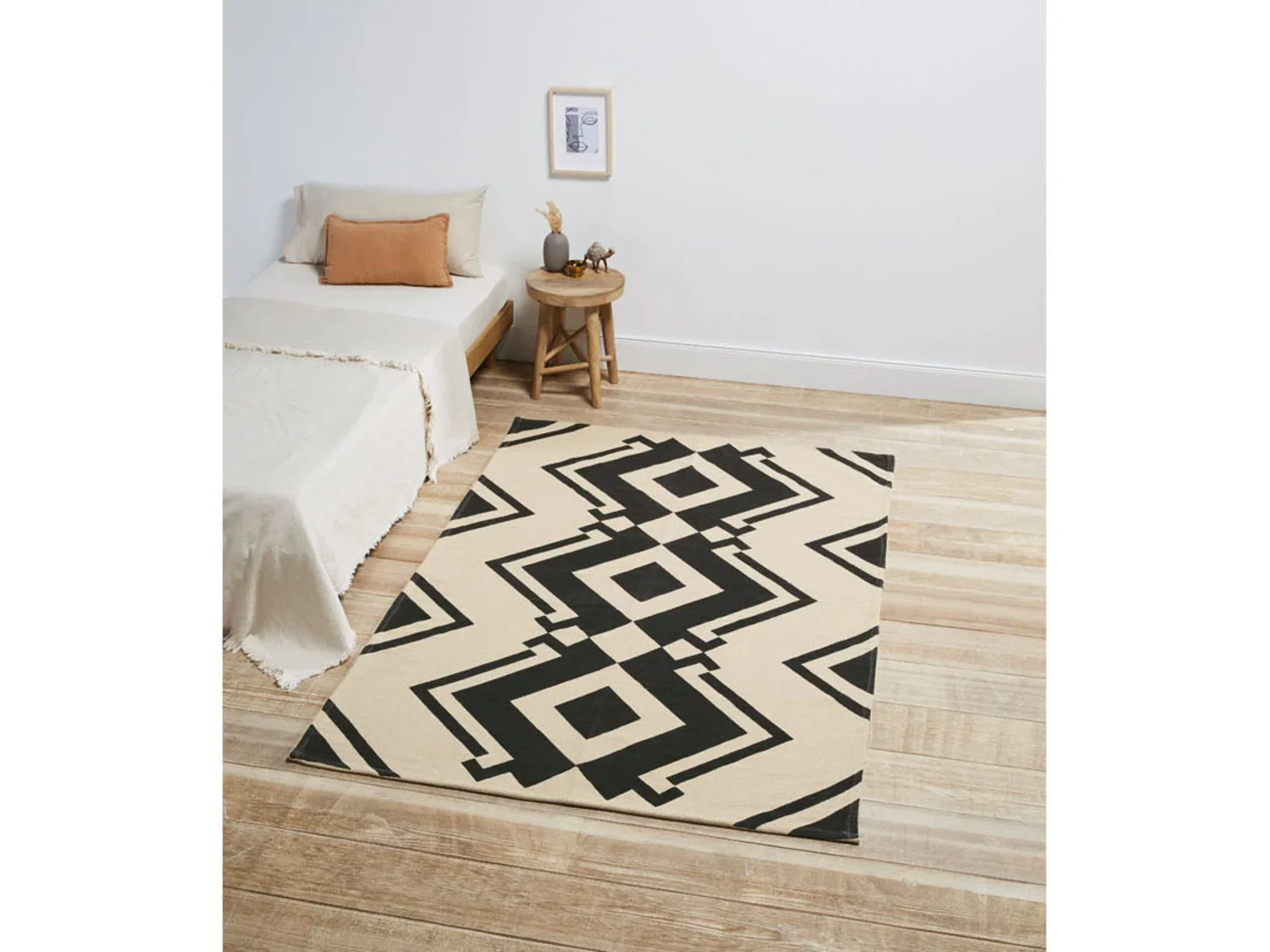 LIVARNO home Tapis en coton, 140 x 200 cm
